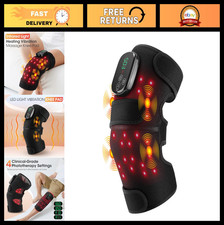 Knee Massager with Infrared Heat  Red Light Therapy - Pain Relief Wrap for Arth