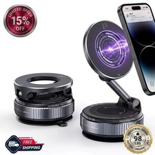 Magnetic Car Phone Mount Holder 360  Foldable Dashboard Windshield Screen Suctio