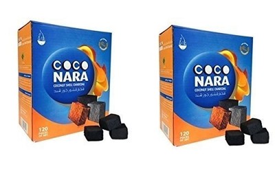 CocoNara 2 - Box of 120 Piece Coconut Coco Nara Coconara Premium Lighting Hoo...