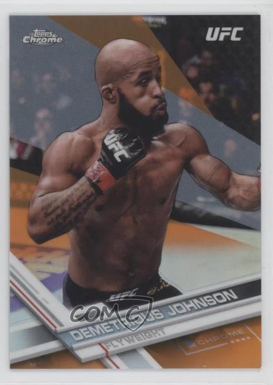2017 Topps Chrome UFC Orange Refractor 3/25 Demetrious Johnson #23 1qt