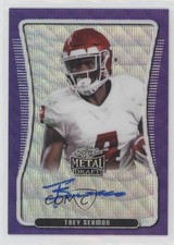 2021 Leaf Metal Draft Flashback Portrait Purple Wave 1/15 Trey Sermon Auto uk2