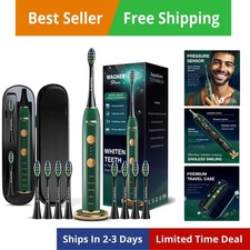 Edizione BIANCHI+. Spazzolino elettrico sbiancante con sensore di pressione. Offerte 5...