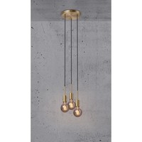 Pendelleuchte Paco, 3-Flammig, E27, Messing