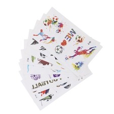  10 Sheets Body Temporary Tattoos Kids Soccer Ball Tattoos Sticker Soccer Ball