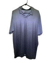 Nike Golf Tour Performance Dri-Fit Men s XL Gray Black Gradient Polo Shirt