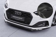 Cup Spoiler Lippe Front Carbon Look für Audi A5 F5 Basis / Advanced CSL562-C