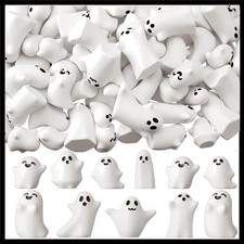 120 Pcs Halloween Mini Resin Ghost Figurines Miniature Figures