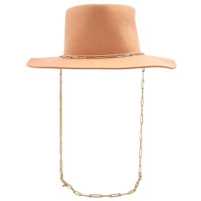 Van Palma Apricot Ulysse Fedora Hat
