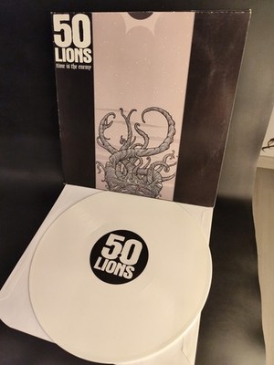 50 Lions - Time Is the Enemy Color LP Weiß 