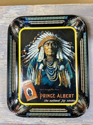 Prince Albert Serving Tray Tobacco Chief Joseph Nez Perce Advertising