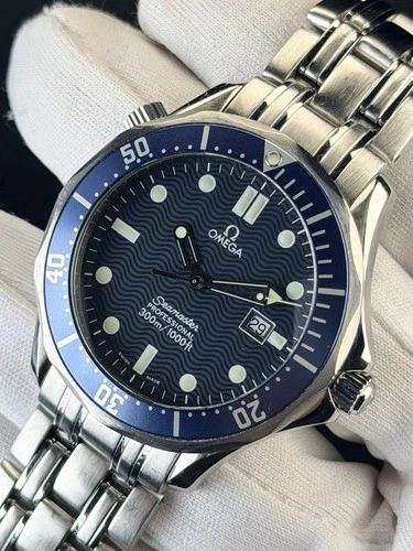 41mm Omega Seamaster 300M GoldenEye Bond Watch 2541.80.00 Factory Blue Dial