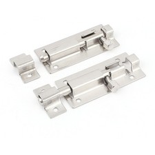 2.5" Length Stainless Steel Door Latch Sliding Lock Barrel Bolt 2pcs