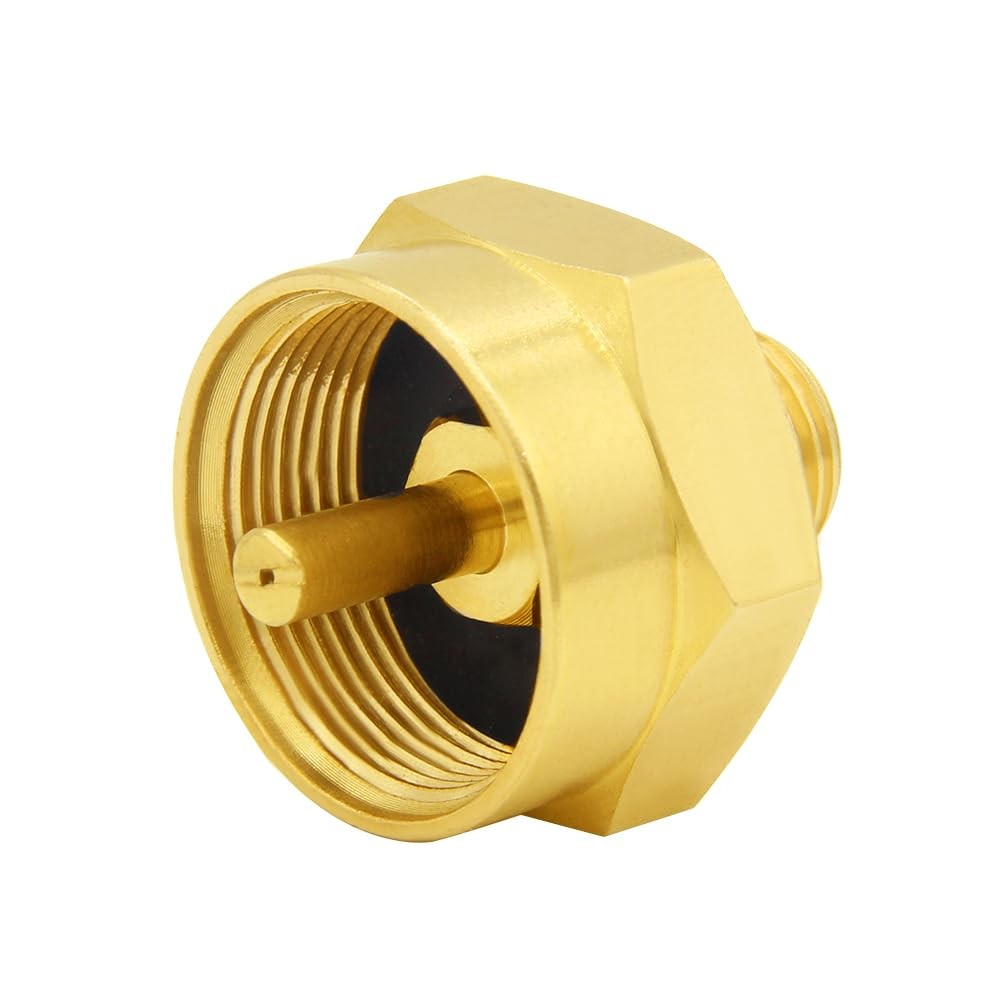 1LB Propane Gas Bottle Refill Adapter 1/4 Male NPT Thread X 1-20 Female Throwa