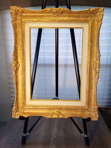 10" x 14" ornate, vintage Montparnasse style gilt gold picture frame