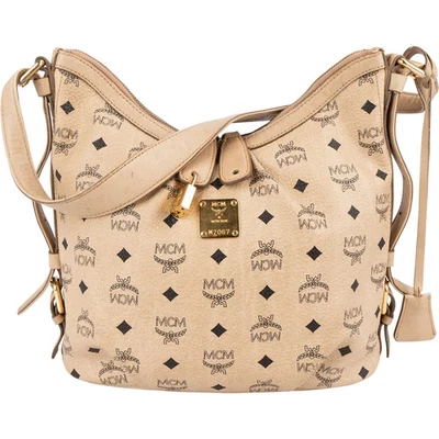 MCM Monogram Visetos Hobo Shoulder Crossbody Bag Tasche - Bild 1 von 4
