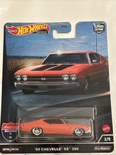 Hot Wheels Premium 69 Chevelle Ss 396 Car Culture Orange