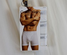 Calvin Klein 3 PACK Mens Cotton Classics Boxer Brief White Size Large