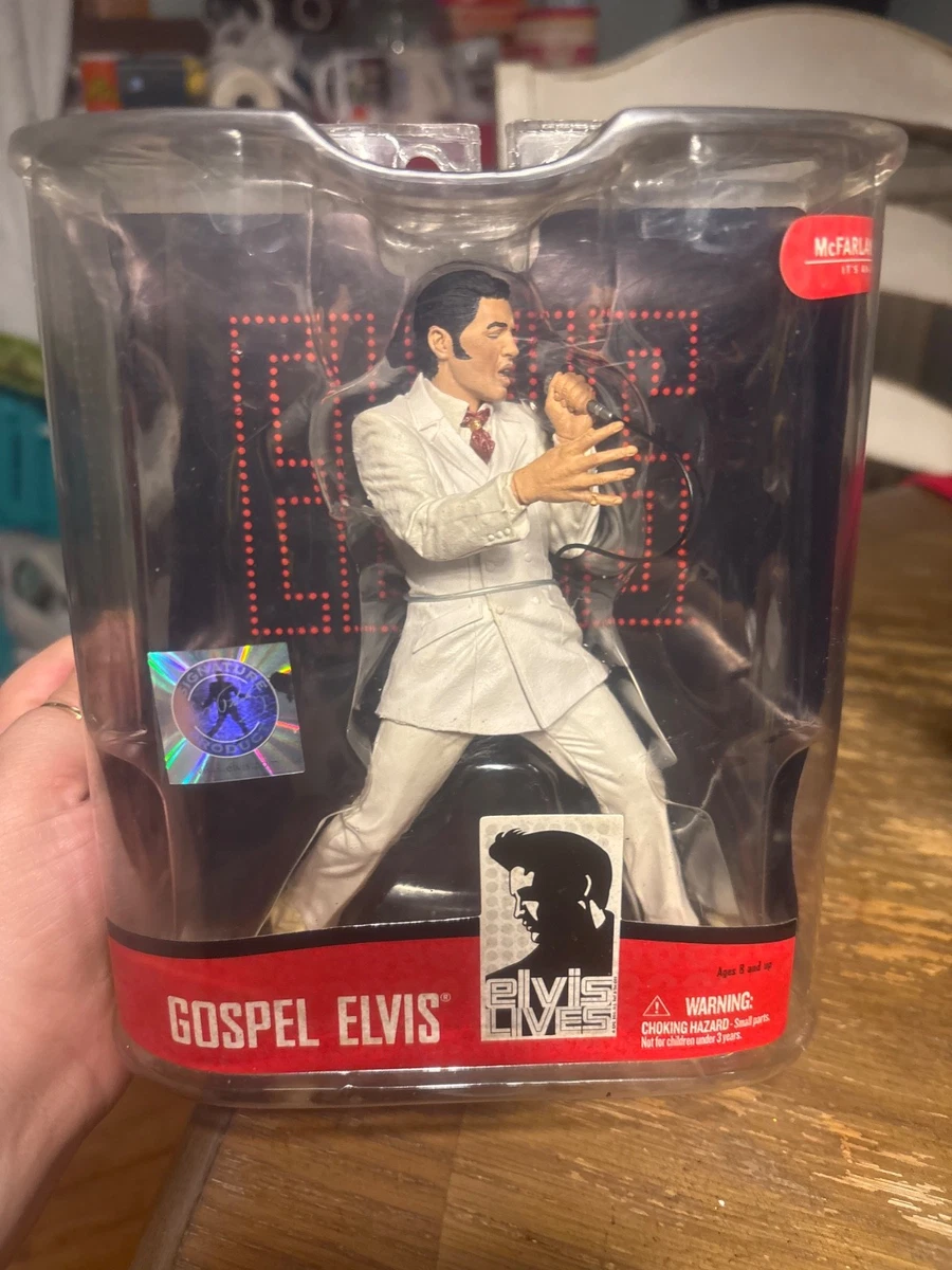 マクファーレントイズ　エルビス・プレスリー　フィギュア McFarlane Toys 1968 Comeback Special Elvis Presley Figure for sale