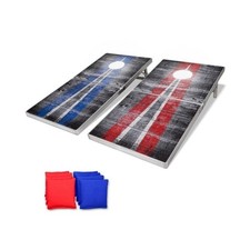 GoSports 4 x 2 ft Ultra Portable Cornhole Board Set - Choose LED Lights or St...