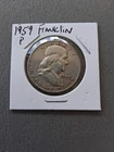 1959 P Franklin Half Dollar 90% Silver Coin  Circulated Under Melt Price