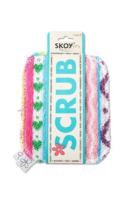 Skoy Scrub, 2-pack Reusable, Non-Scratching Dish Scrubber 2-Pack, Assorted