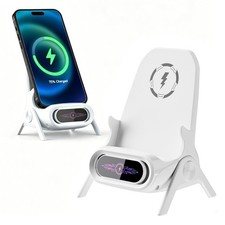 15W Wireless Fast Charger Stand Desktop Phone Holder for iPhone/Samsung/Android