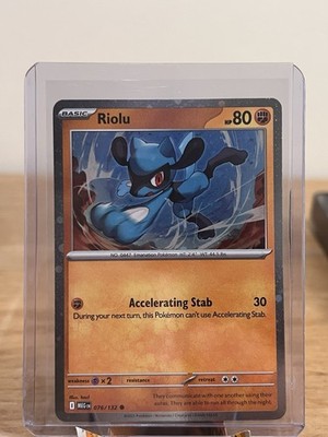 Mega Riolu Card Pokémon TCG Mega Evolutions - Riolu #76 Cosmos Holo Card | eBay
