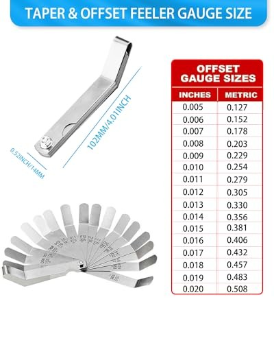 32 Blade Dual Marked Feeler Gauge Set