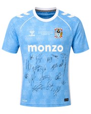 COVENTRY CITY FC 2025/26 CHAMPIONS SQUAD SIGNED HOME SHIRT (ACG CERT AG19062)