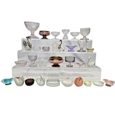 C011 - 31 PC Glass, Porcelain & Ceramic Open Salt Cellars