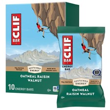 CLIF BAR - Energy Protein Bars - 10 Count Pack of 1 , Oatmeal Raisin Walnut