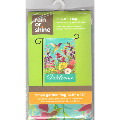 Welcome Flip It Small Garden Porch Flag 12.5'' X 18'' Rain Or Shine 4952284 