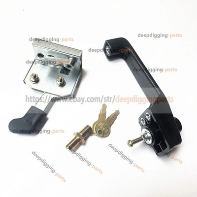 For LOVOL 60 XCMG xe60 Excavator cab door handle block lock core key assembly