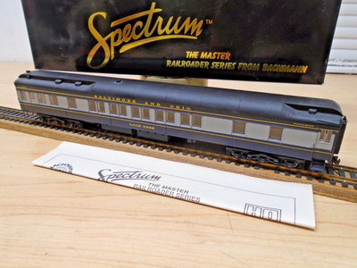 Clean Bachmann Spectrum HO #89047 B&O 11''L PASSENGER COACH Scale Couplers OB