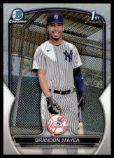 2023 Bowman Chrome BRANDON MAYEA REFRACTOR 443/499 YANKEES BCP-188
