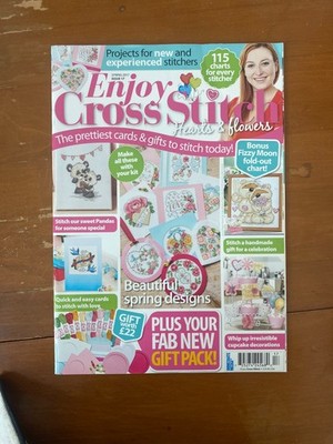ENJOY CROSS STITCH SPRING 2017 HEARTS & FLOWERS NEW