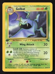 Golbat 34/62 Fossil 1st Edition Uncommon