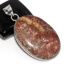 925 Silver Plated Mexican Laguna Lace Jewellery Pendant Handmade Size 2" MJ