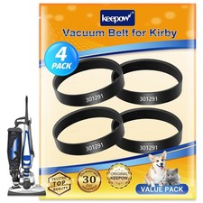 High-Quality Kirby Vacuum Belts 301291G Replacement for Sentria Avalir, 4 Each