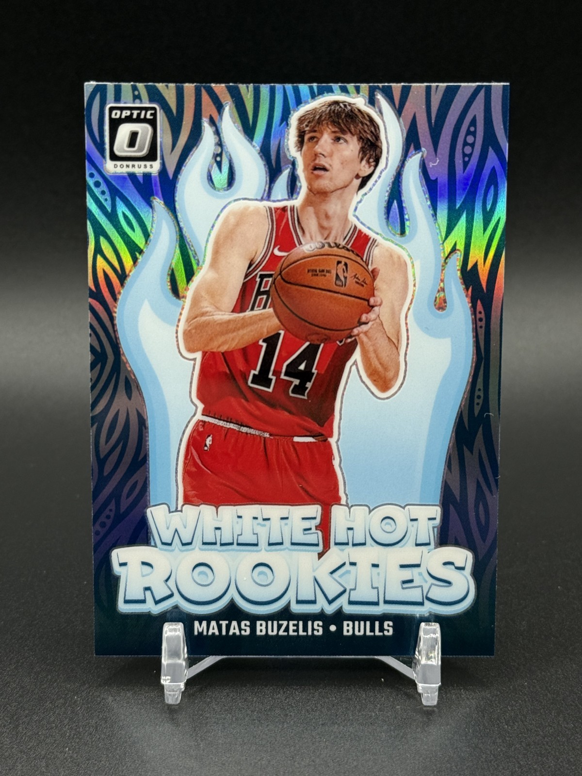 2024-25 Donruss Optic MATAS BUZELIS White Hot Rookies Holo #10 Chicago Bulls