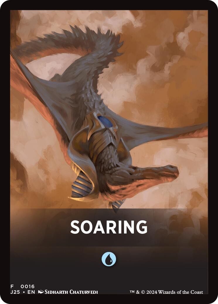 Soaring Theme Card - [J25 - 16] - NM - MTG - Foundations Jumpstart