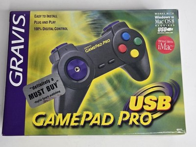 Gravis Gamepad Pro USB Video Game Controller Model 42111 - Works with PC / MAC