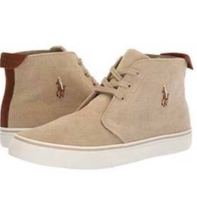Polo Ralph Lauren Talin Chukka Sneakers Tan Corduroy Suede Mens 9.5D NWT