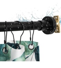 Heavy Duty Shower Rod, Adjustable Shower Curtain Rod, Expandable 47-84 Inch, ...