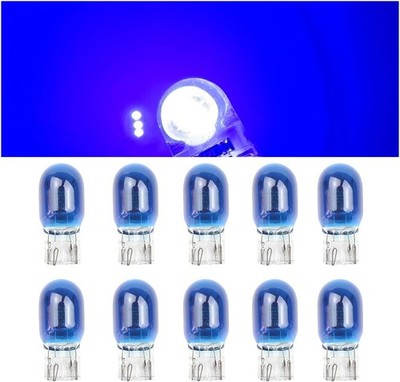 Car T20 7443/1891 Dual Wire Brake Bulb, 10PCS 12V 21/5W Automotive Color: Blue