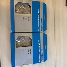 Set of 2 Shimano Deore XT SM-RT76 Disc Brake Rotor 180mm 6-Bolt Mountain Bike