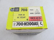 Allen-Bradley 700-N200A1 Ser. C Type N AC RELAY 2 Pole 10A 115/120 VAC
