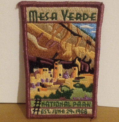 Mesa Verde National Park Embroidered Patch, Est. 1906 National Parks Theme