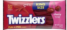 Twizzlers Pull 'N Peel Cherry King Size 119G US Candy Liquorice