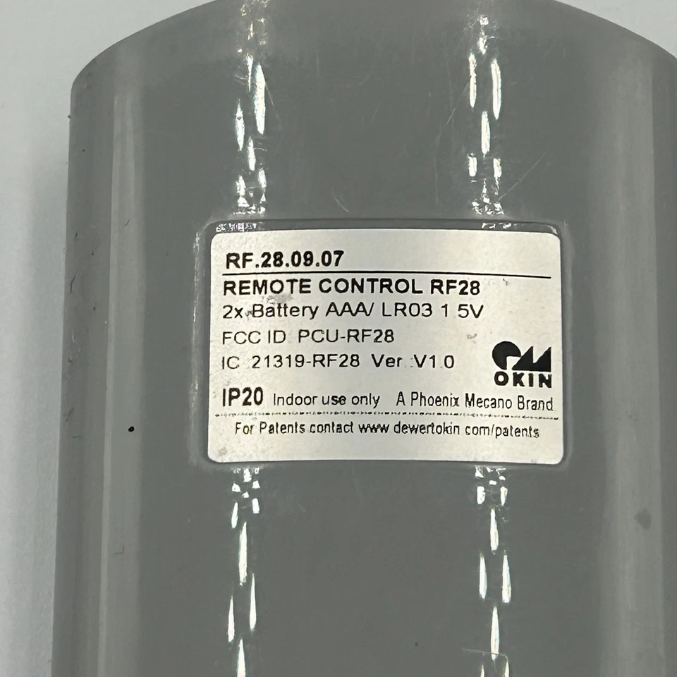 ESHINE - Adjustable Bed Replacement Remote - RF.28.08.07 - Okin - TESTED - RF28 - Image 3 of 4